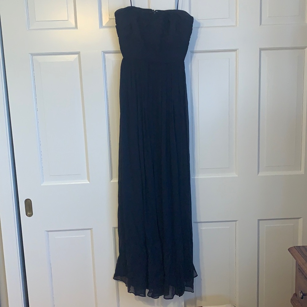 J. Crew Marbella Long Gown in Silk Chiffon